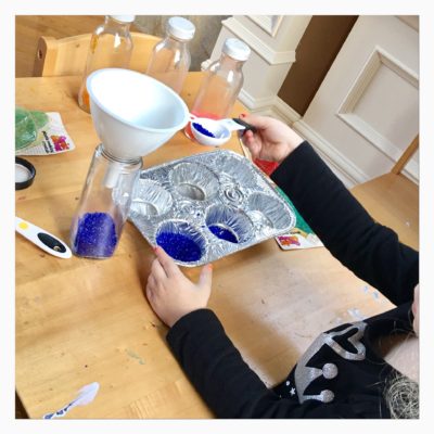 DIY Sun Catchers or you can even make these into ornaments.  Using a muffin tin, pour mini crystals to fill the bottom.  Melt in oven at 400 degrees for 15 min.  Let cool and pop them out.  Drill a hole to hang them together or individually.  