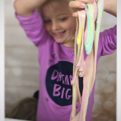 Mixing all colors together creates a wonderful Rainbow of Slime.  Check out www.How2play.today for more creative ideas.