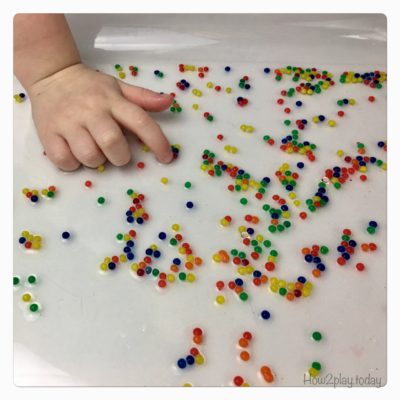 Ways to play with water beads/ orbeezs/ gel balls.