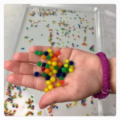 Ways to play with water beads/ orbeezs/ gel balls.