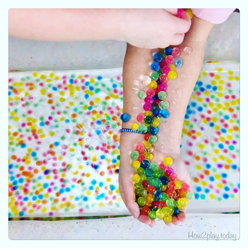 Ways to play with water beads/ orbeezs/ gel balls.