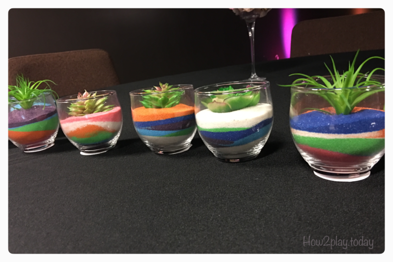 DIY Sand Art Terrarium: Make this modern and vivid terrariums with colored sand. Perfect simple craft for all ages