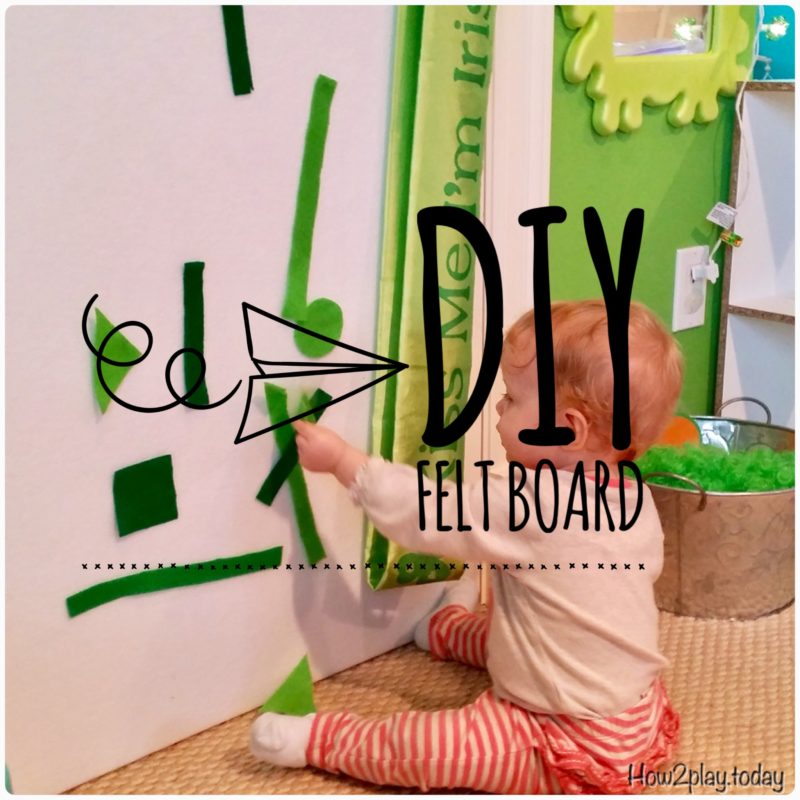 This DIY felt board is perfect for infants to play with all year round or pull out the green shapes to celebrate St. Patrick's Day