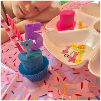 Birthday Play-dough Invitation. Encourage creativity and play while making pretend birthday cupcakes.