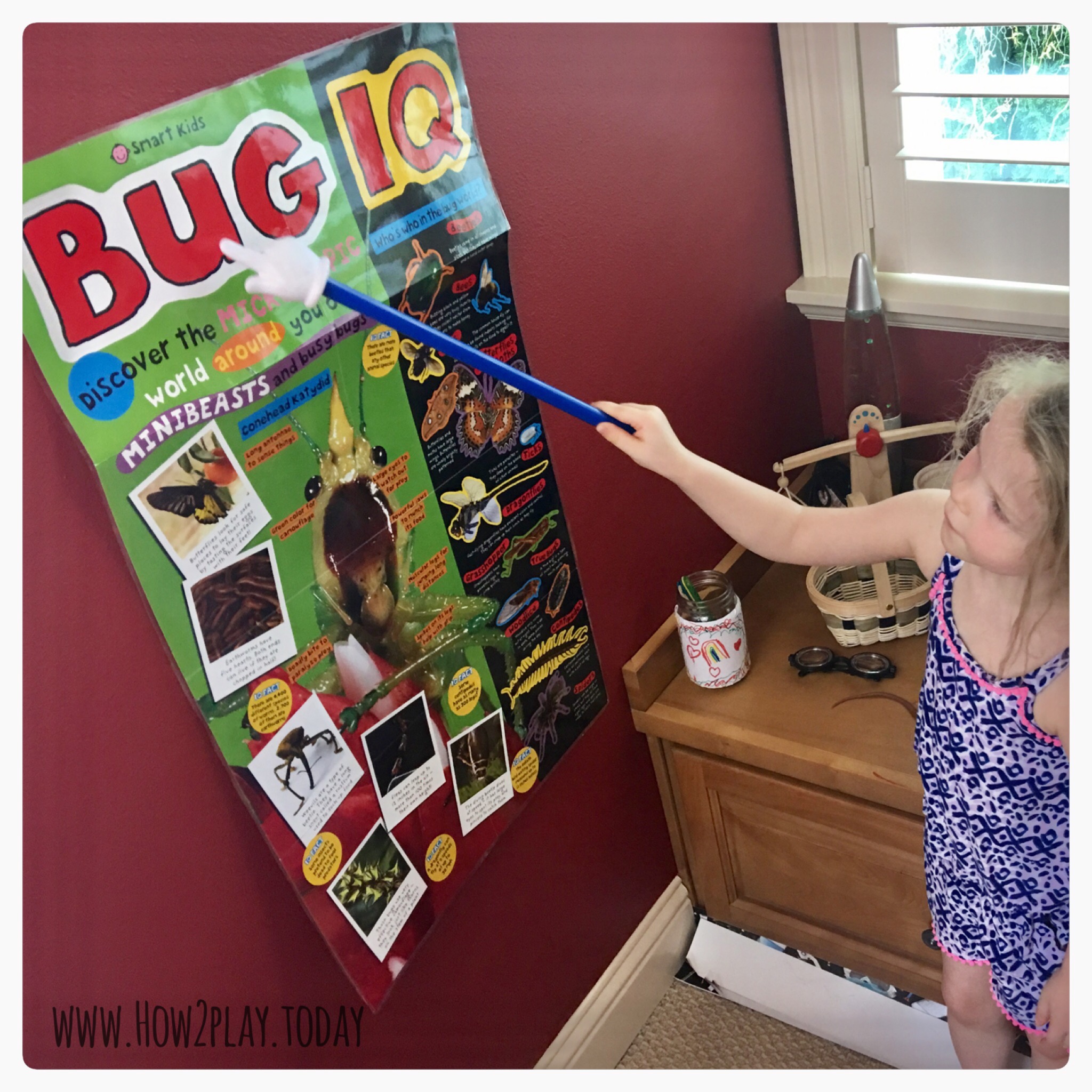 Bug IQ poster adds fun and facts to our Bugs and Crawly Things curriculum. @how2playtoday