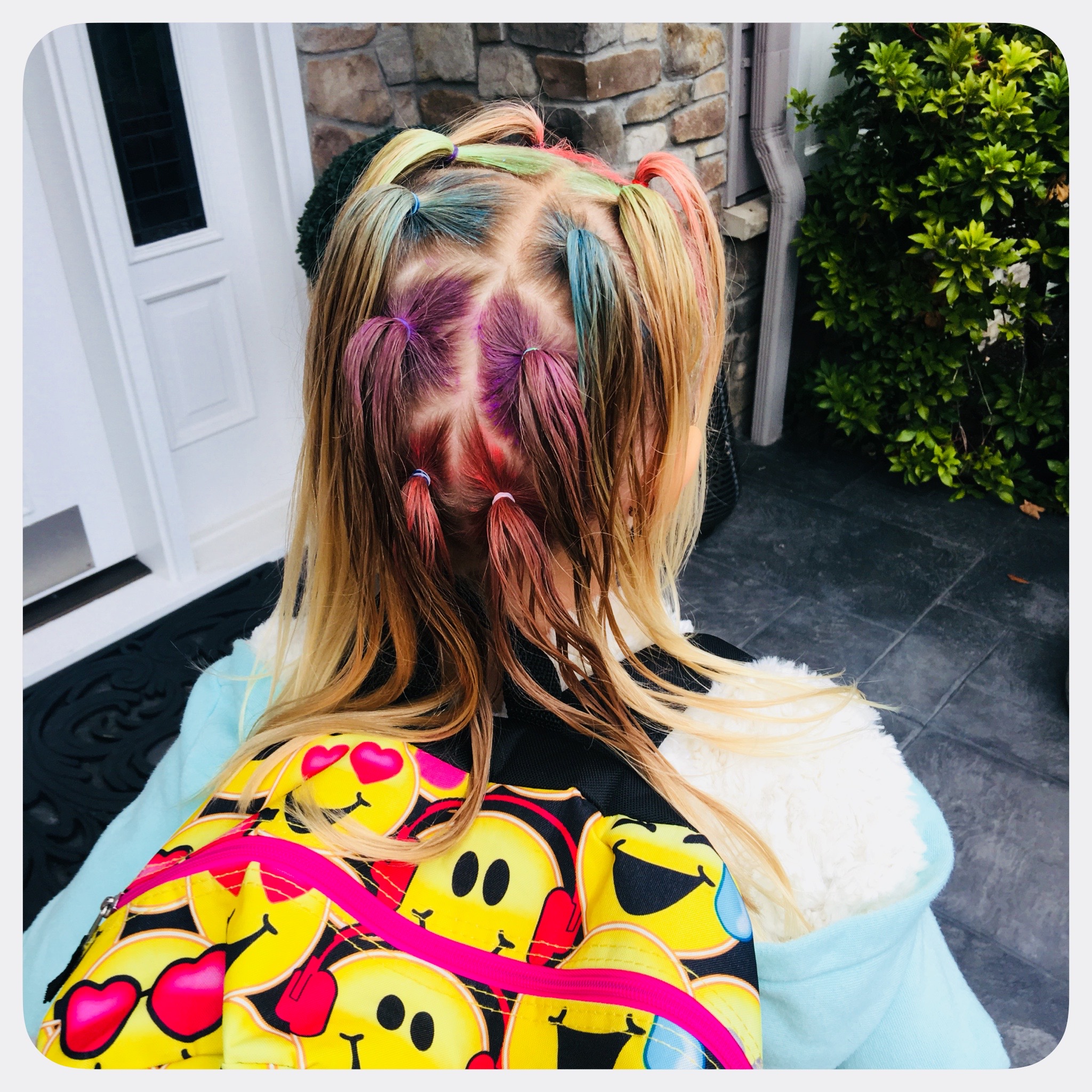 Crazy Hair Day: back to school means lots of spirit days. Here is a simple way to create crazy hair and doesn't take too long.