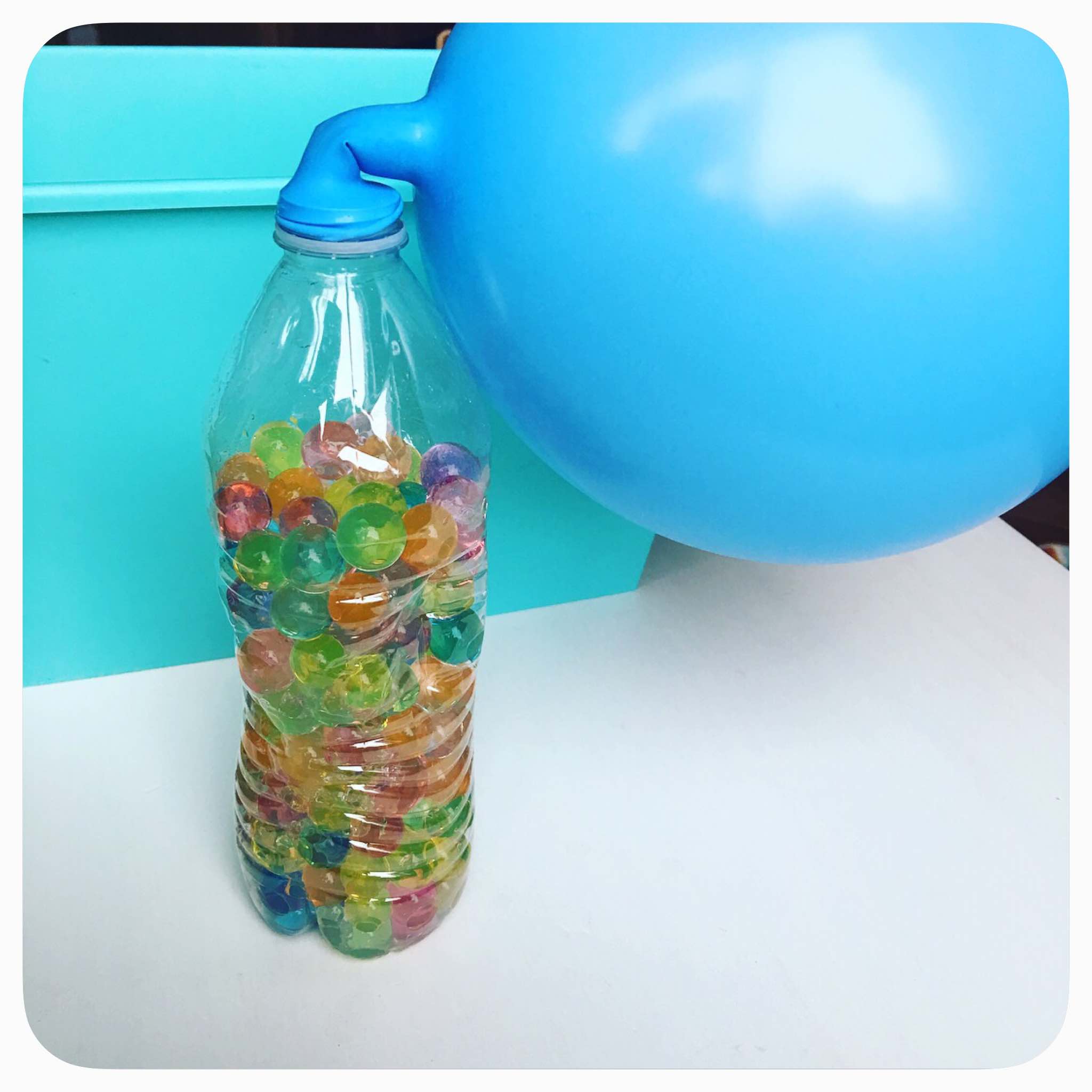 We have had our sensory tub of water beads out for days and wanted to try something new - bring on the balloons! Simple and fun activity your children can do. DIY Stress Ball using water beads / Orbeez