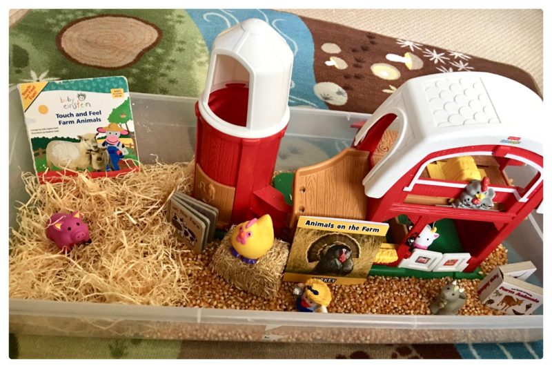 Farm Sensory Bin - How2Play.Today