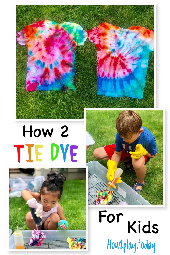 Simple technique for tie-dye projects with kids.