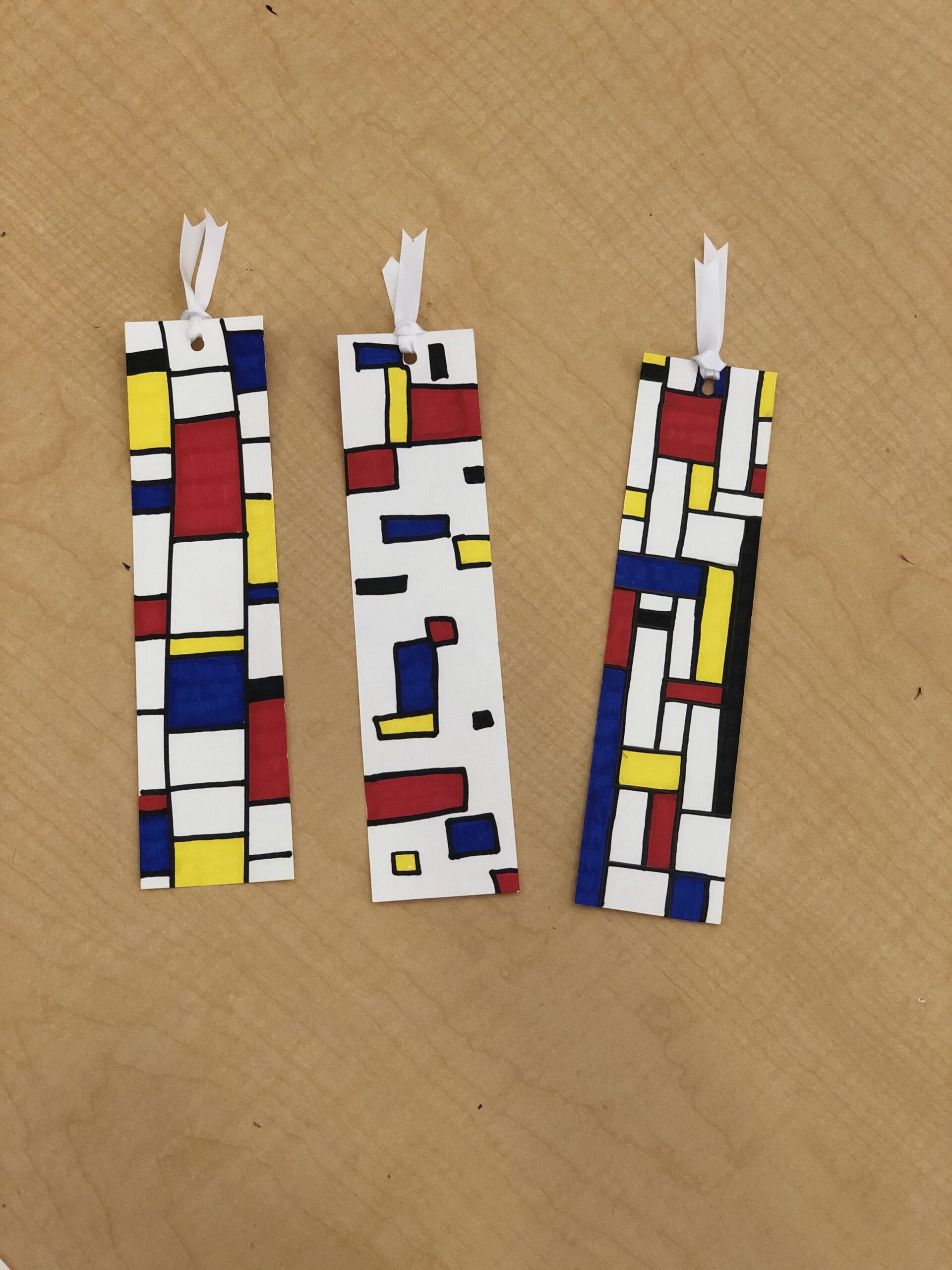 Creating ways to think about abstract art while learning about Piet Mondrian