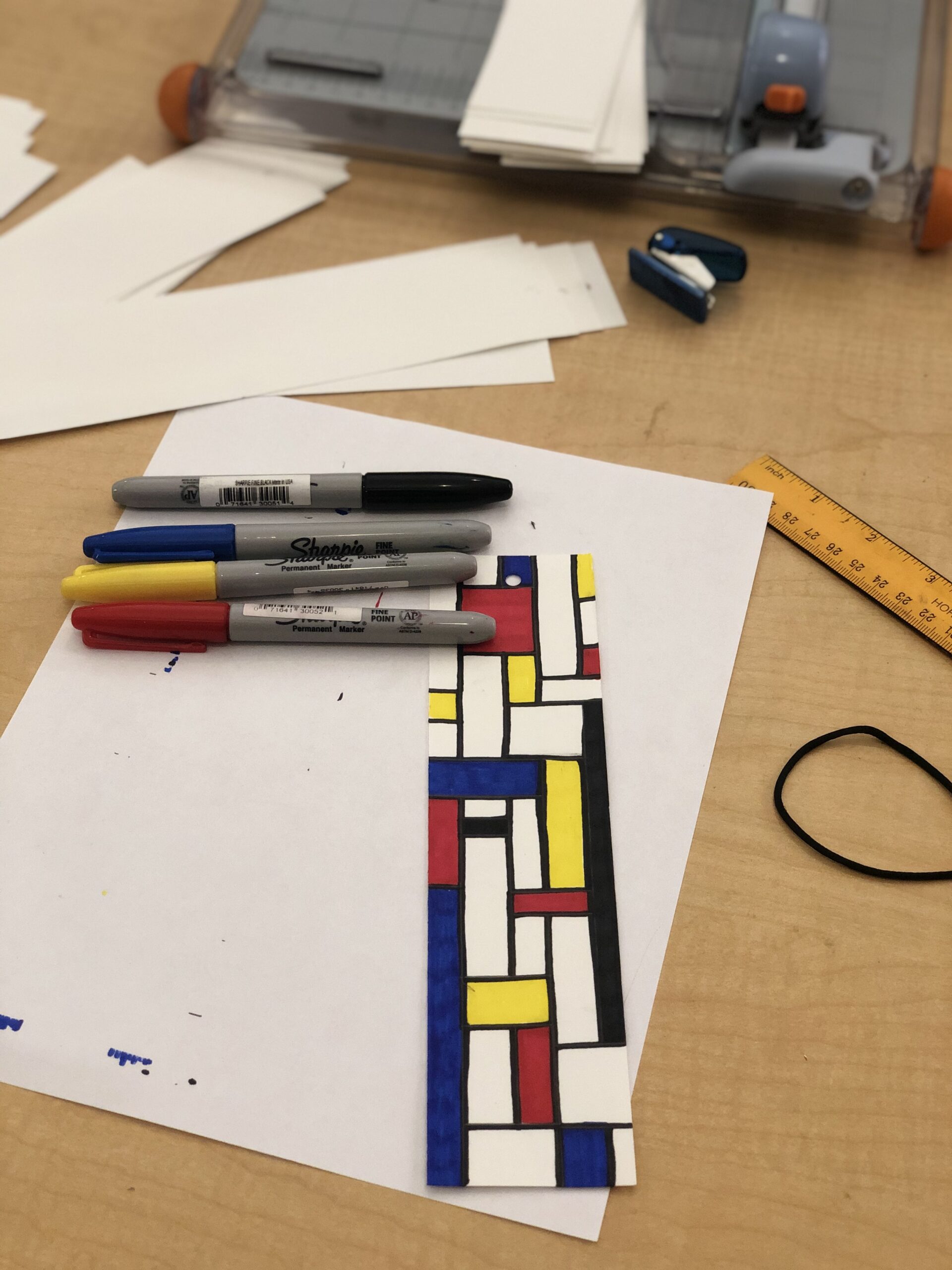 Creating ways to think about abstract art while learning about Piet Mondrian